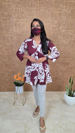 Peplum top(13611)