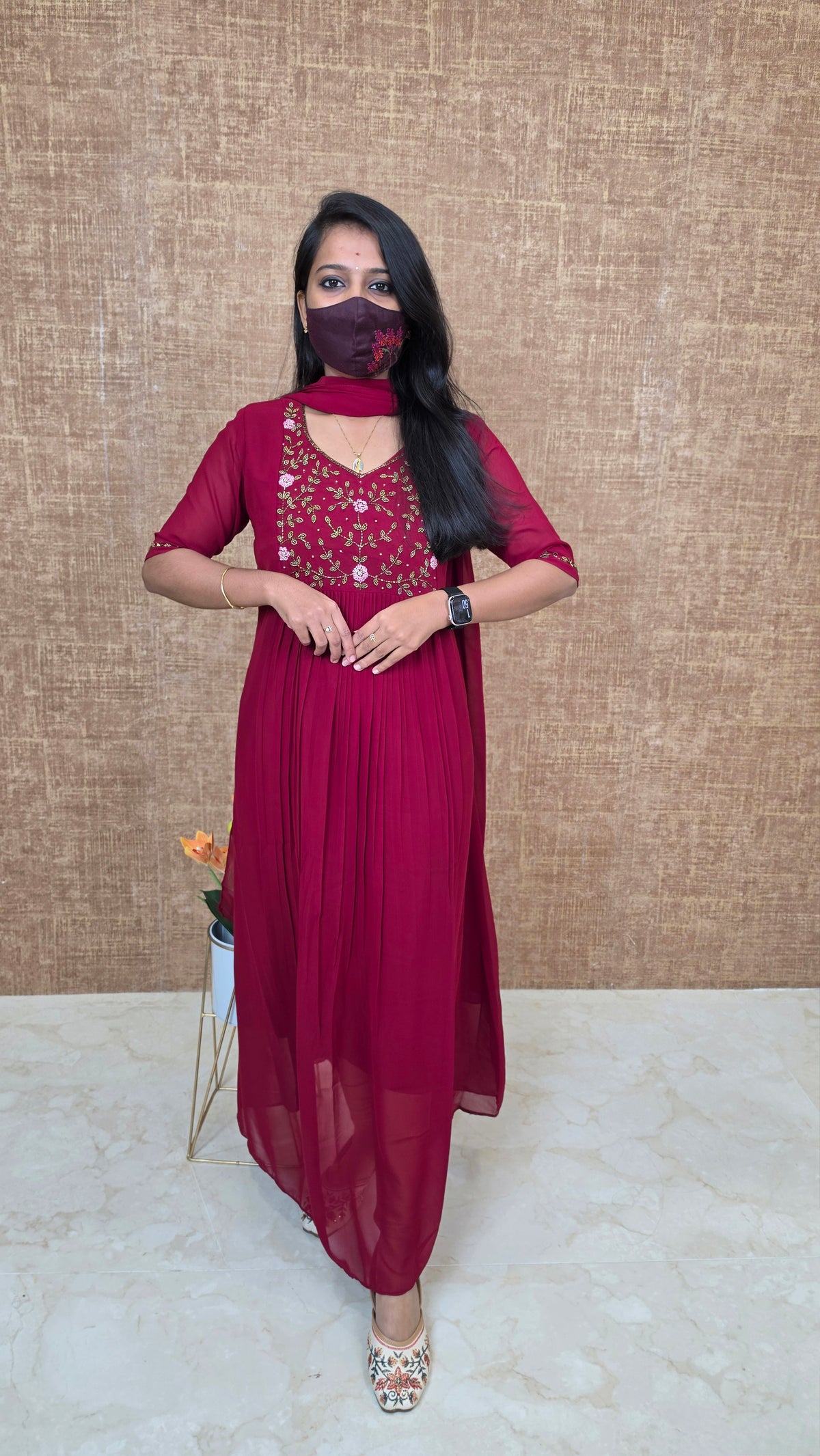 Salwar Set (Kurti+Dupatta)(13642)