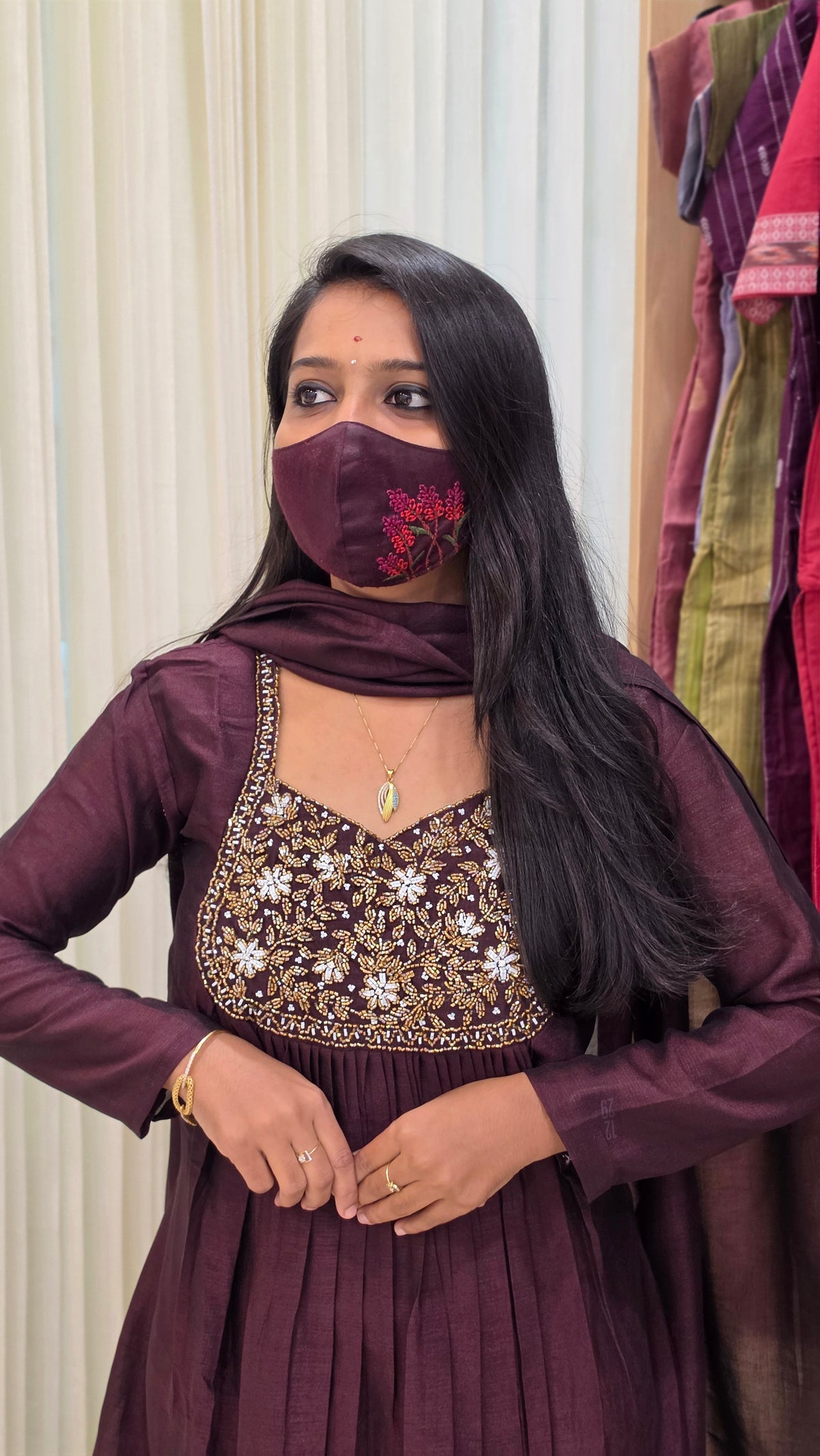Salwar Set (Kurti+Dupatta)(13659)