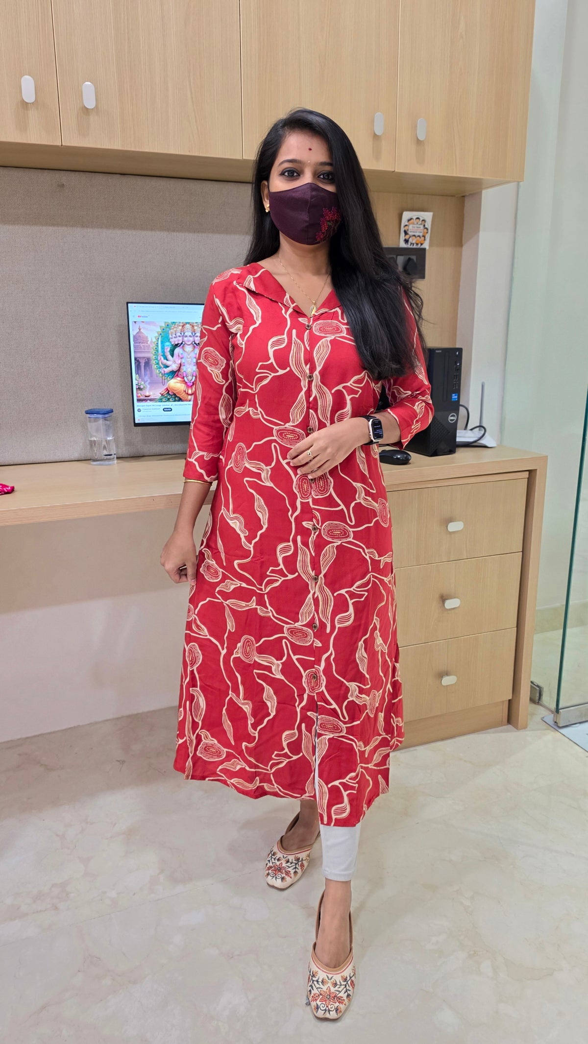 A-line kurti(13843)