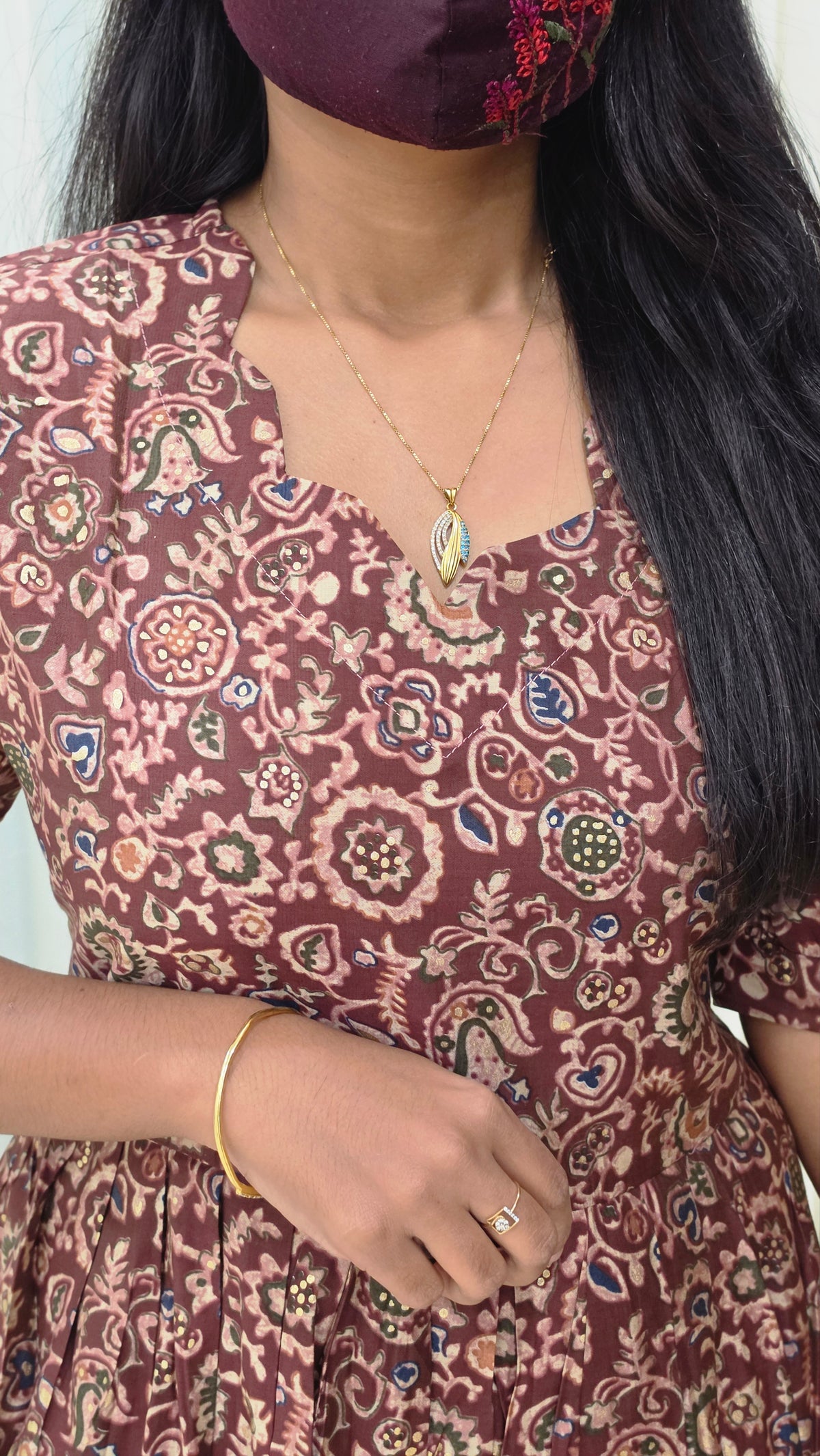 Western wear frock(13752)