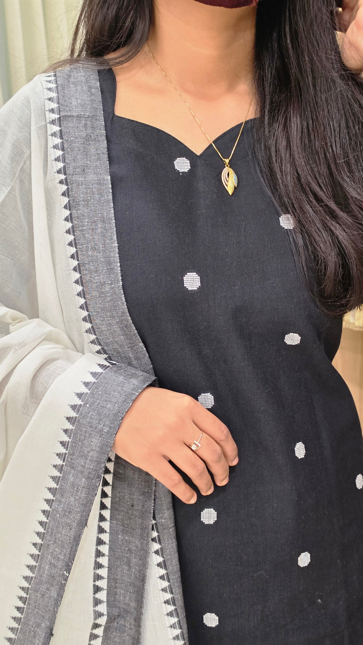 Handloom cotton Salwar Set(13758)