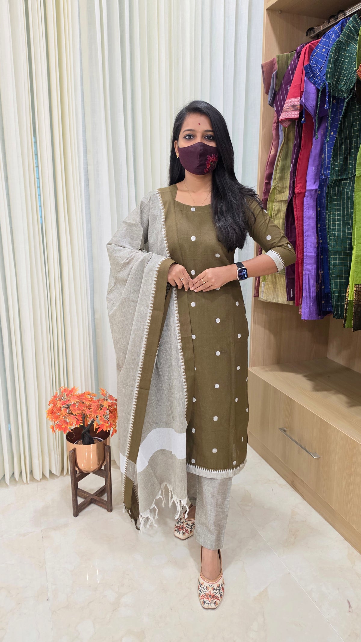 Handloom cotton Salwar Set(13760)
