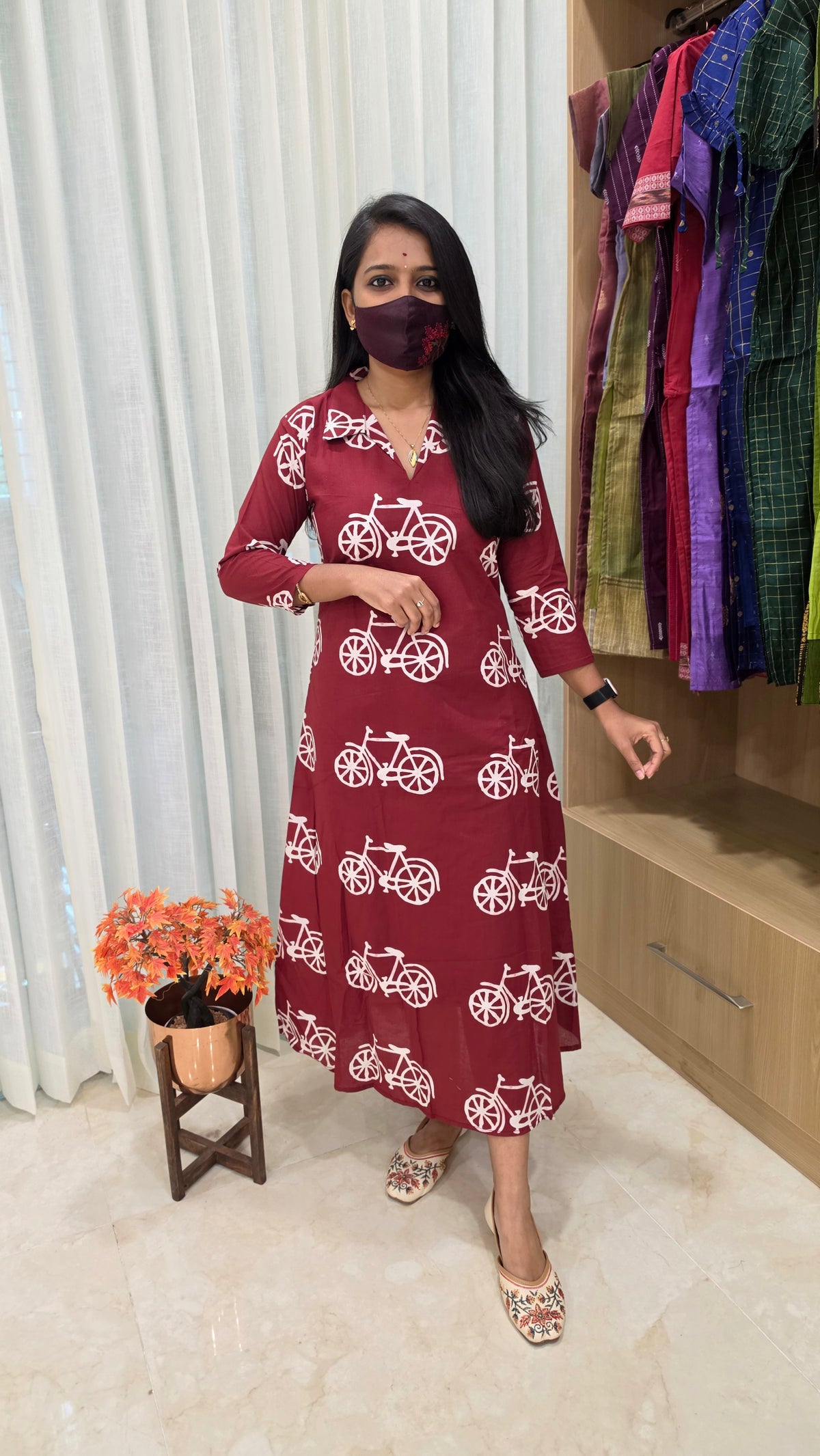 Western wear frock(13782)