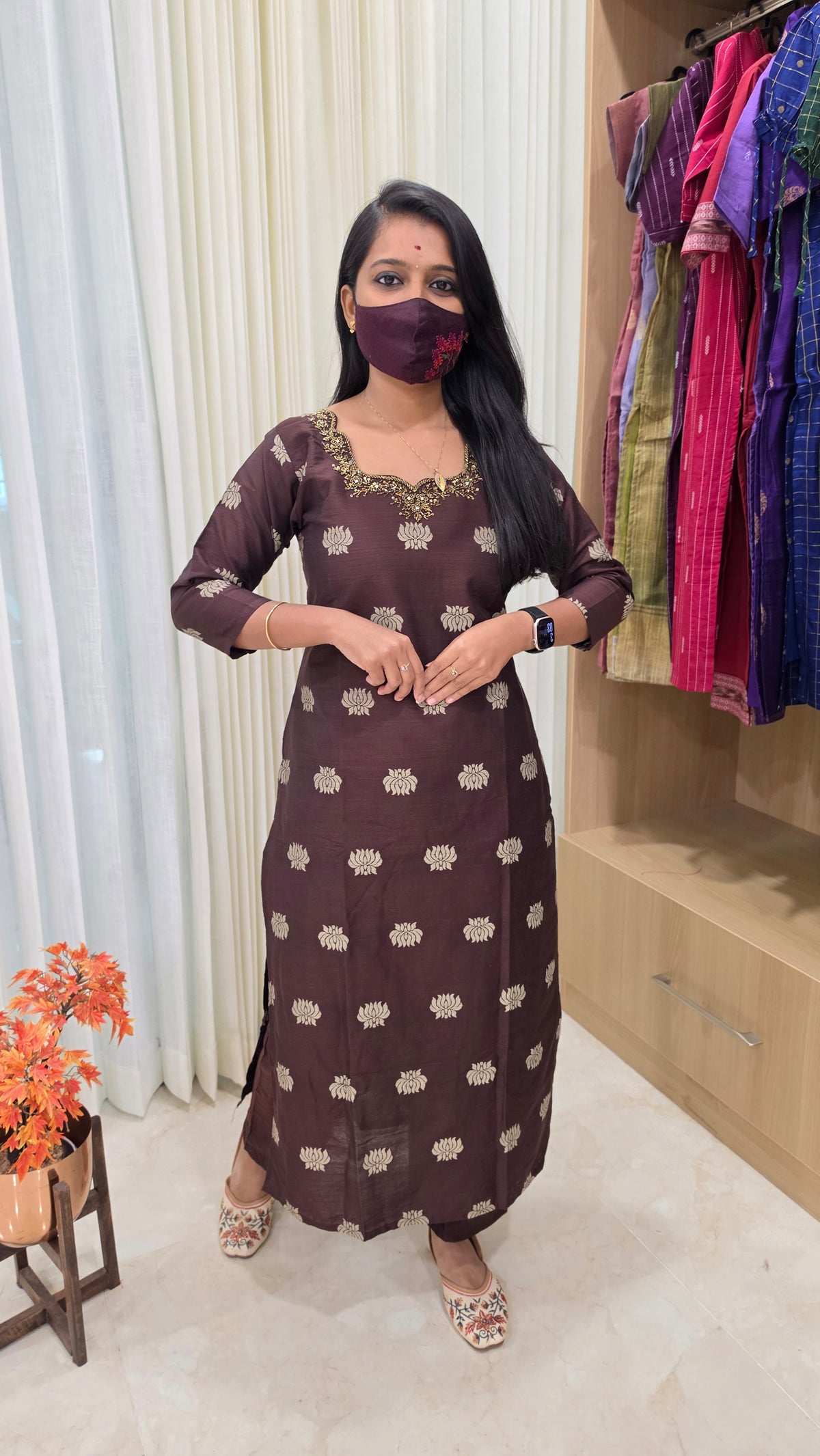 Lotus Ethnic Cord set(13839)