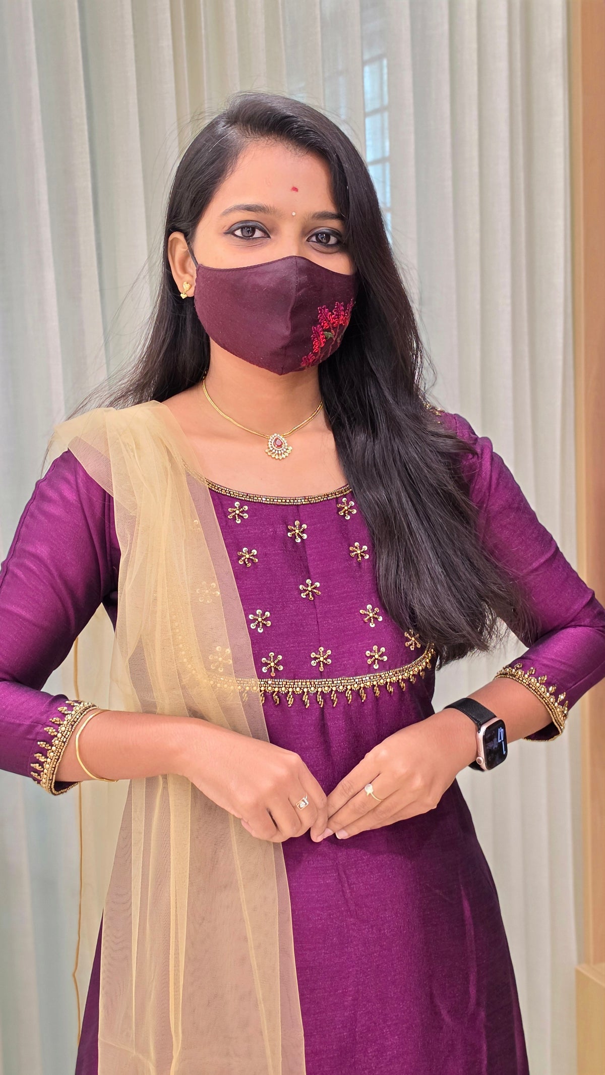 Festive set(Kurti+Dupatta)(13933)