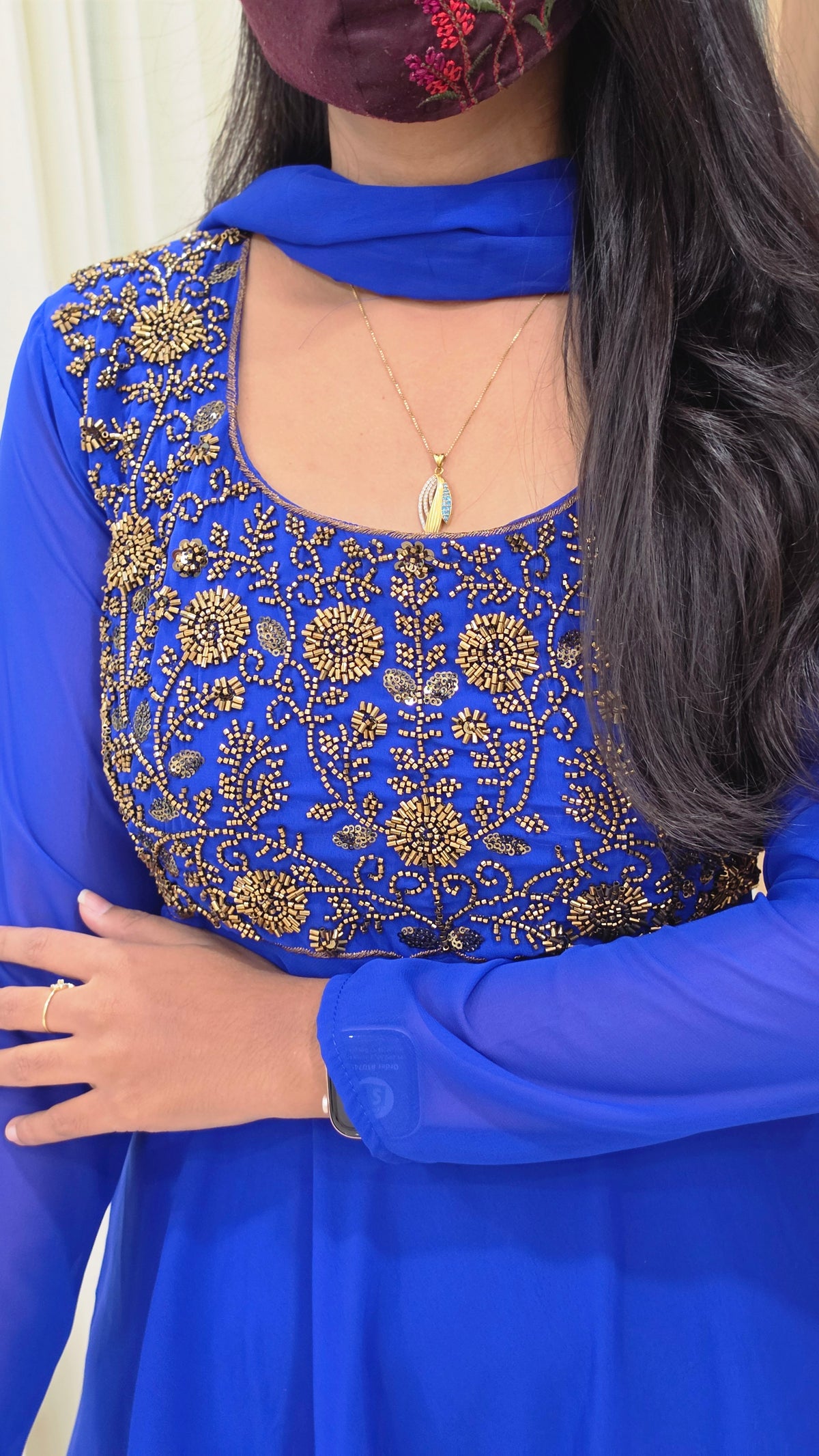Ethnic Salwar set(Kurti+Dupatta)(13959)