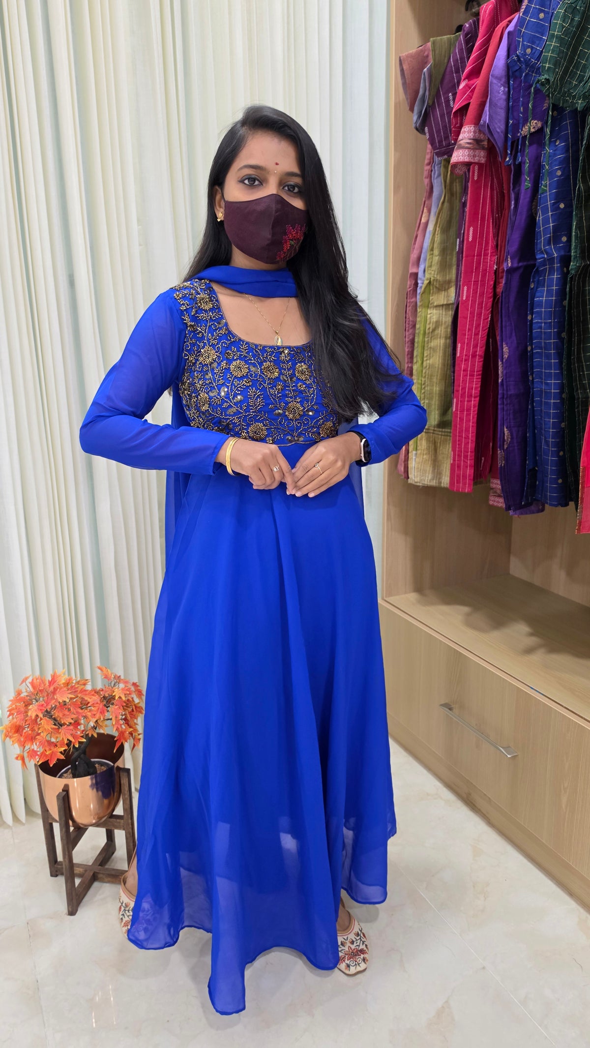 Ethnic Salwar set(Kurti+Dupatta)(13959)