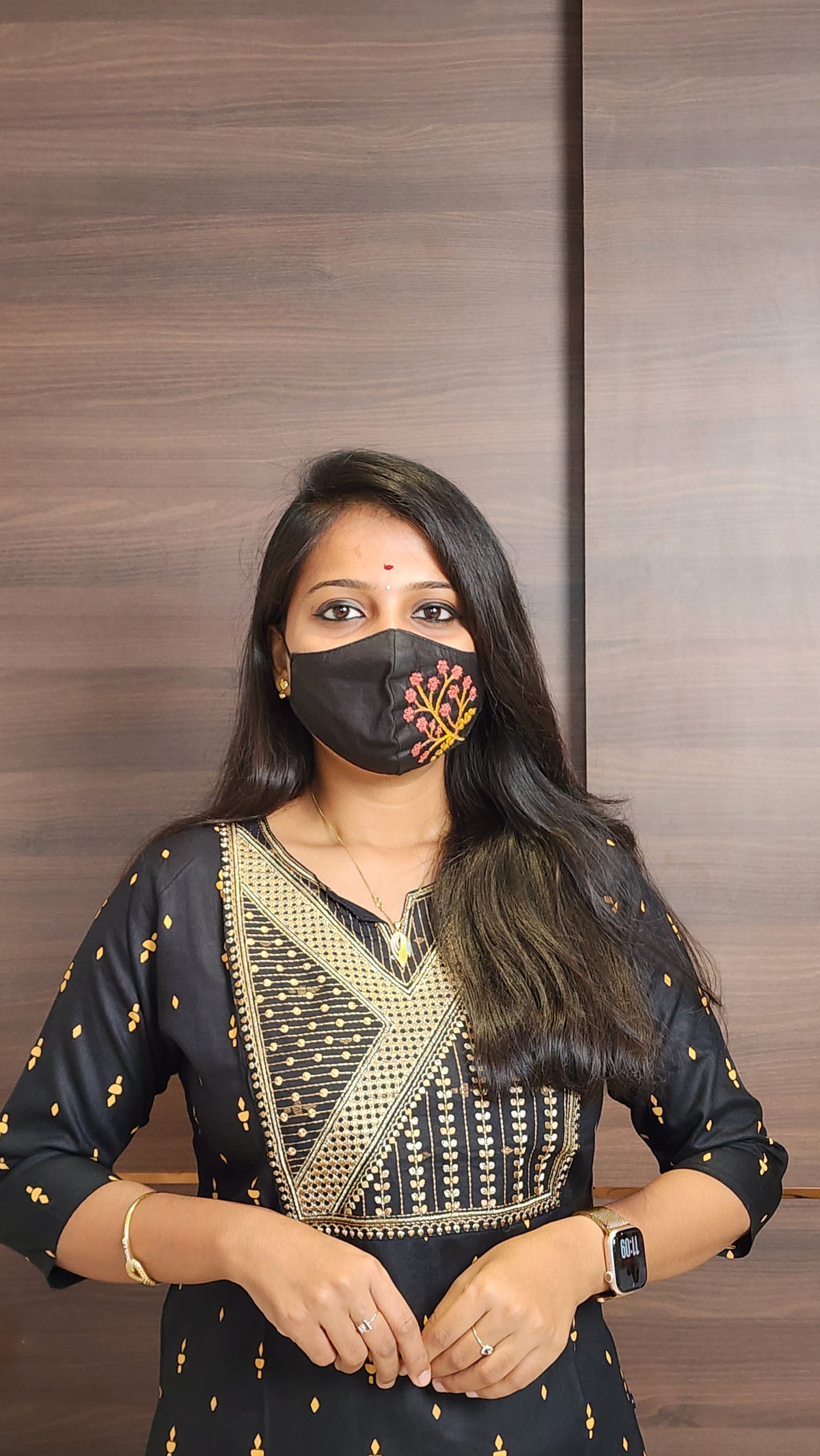 Office Wear kurti-Embroidery kurti(10384)