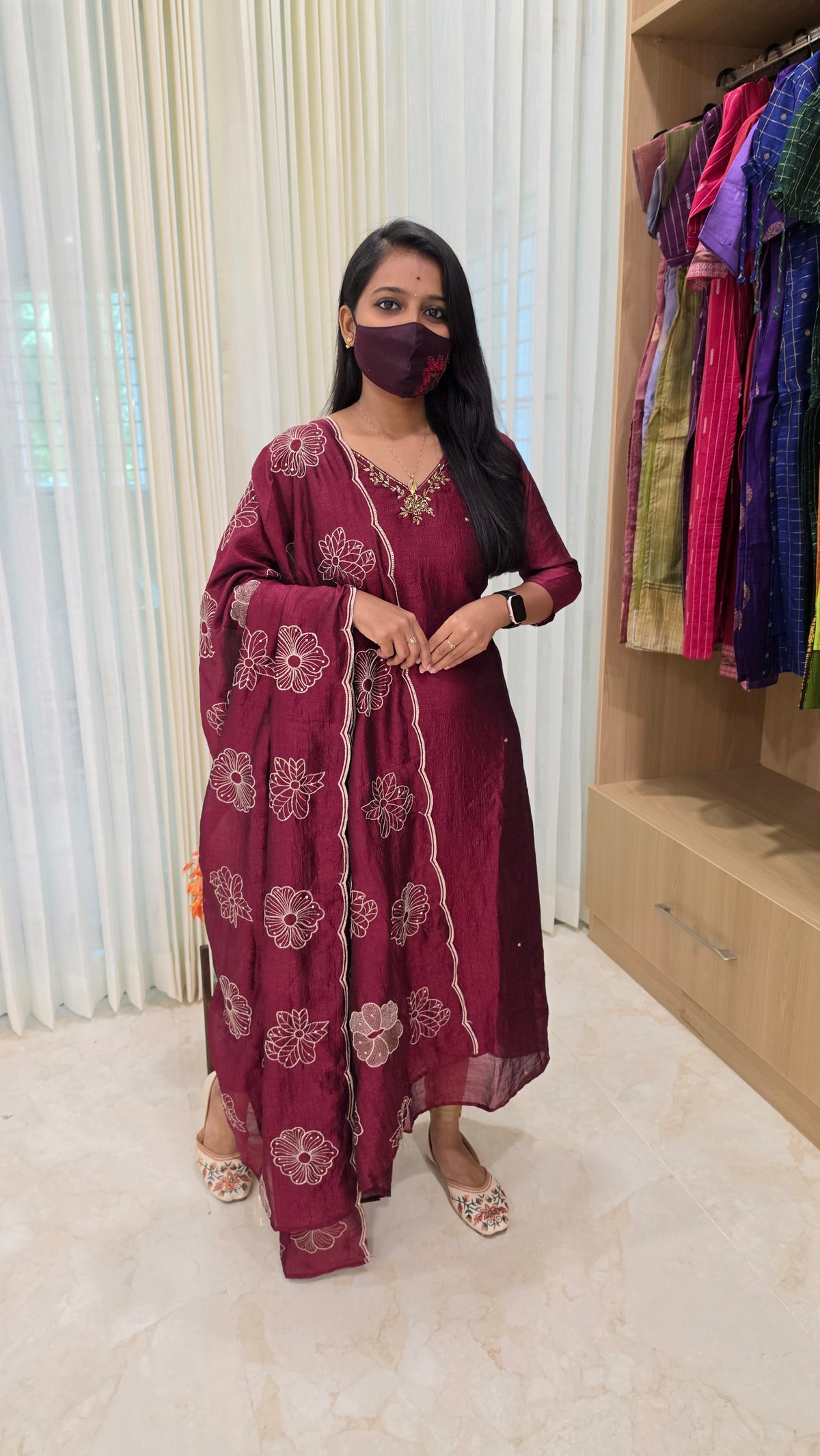 Aditi Ethnic set(Kurti+Dupatta)(13796)