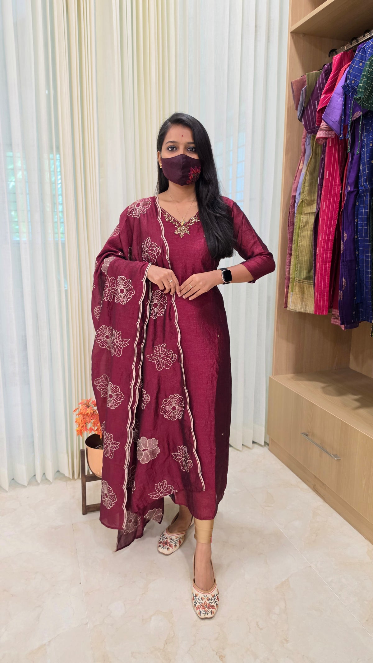Aditi Ethnic set(Kurti+Dupatta)(13796)