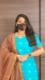 Handloom cotton Salwar Set(10178)