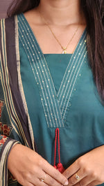 Salwar Set (kurti+pant+dupatta)(10382)