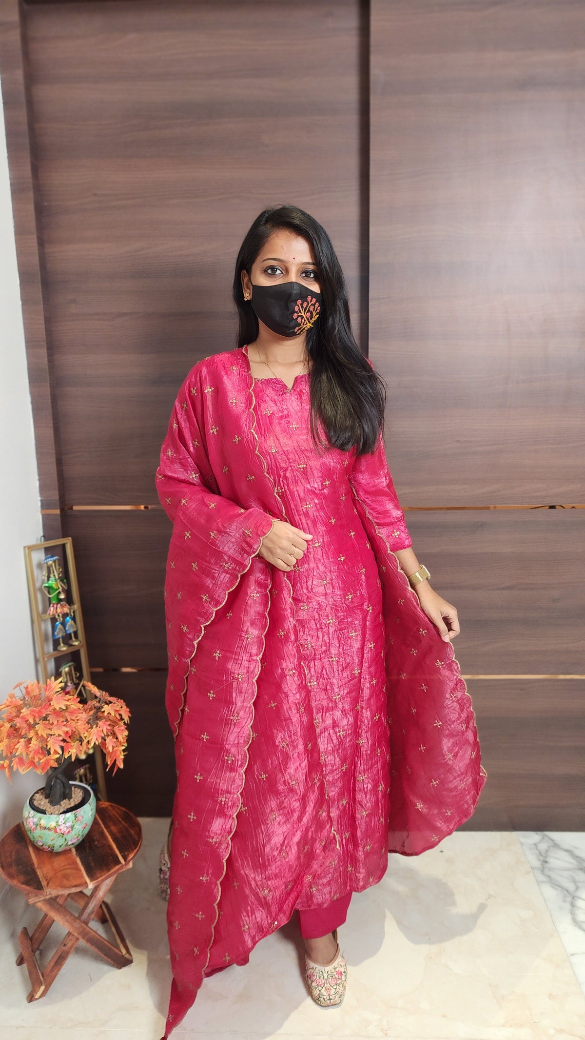 Salwar Set (kurti+pant+dupatta)(10345)