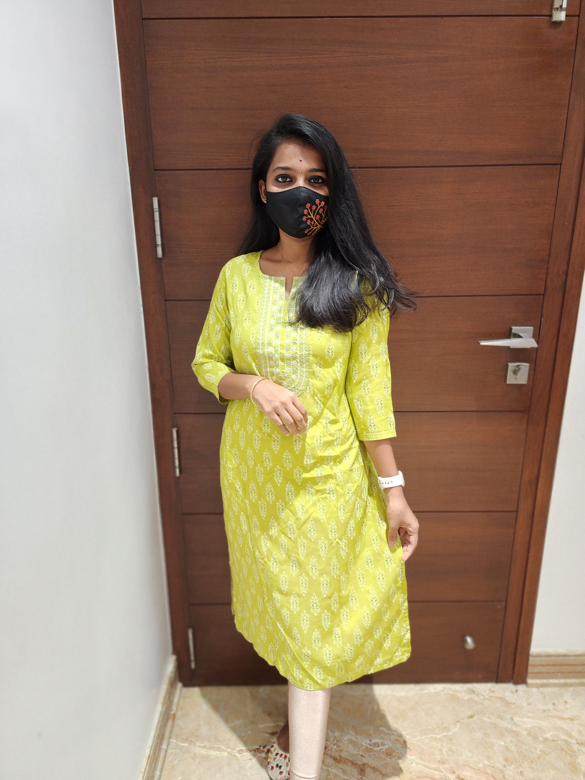Office Wear Kurti (Embroidery) (4436)(c2)