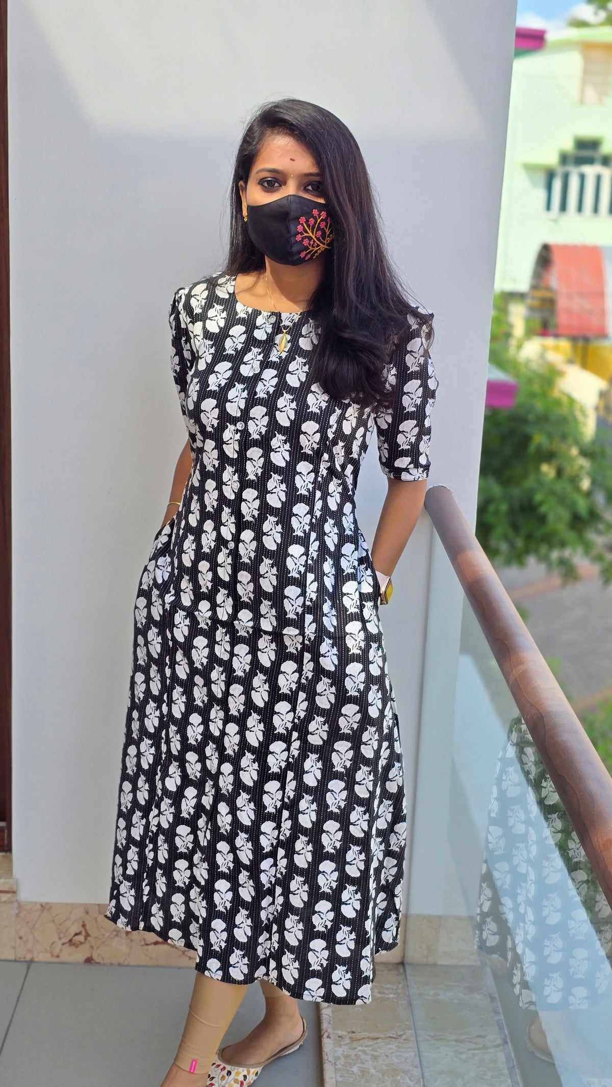 Jaipur A-Line cotton Kurti (3407)