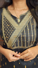 Office Wear kurti-Embroidery kurti(10384)