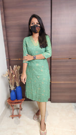 Office Wear kurti-Embroidery kurti(10388)c3