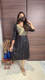 Office Wear kurti-Embroidery kurti(10384)