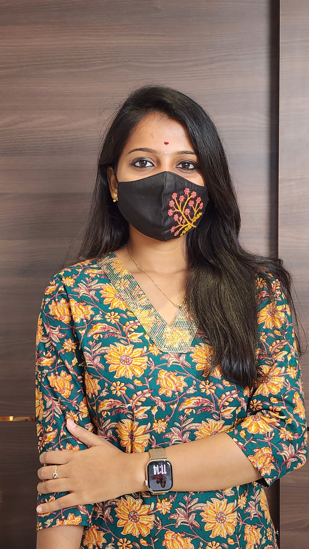 Office Wear kurti-Embroidery kurti(10387)