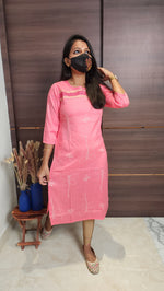 Office Wear kurti-Embroidery kurti(10385)