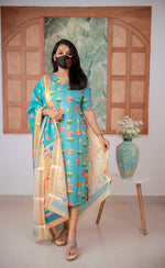 *Salwar Set (kurti+Dupatta) (8752)*