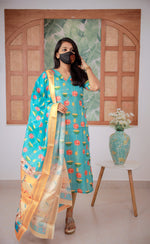 *Salwar Set (kurti+Dupatta) (8752)*
