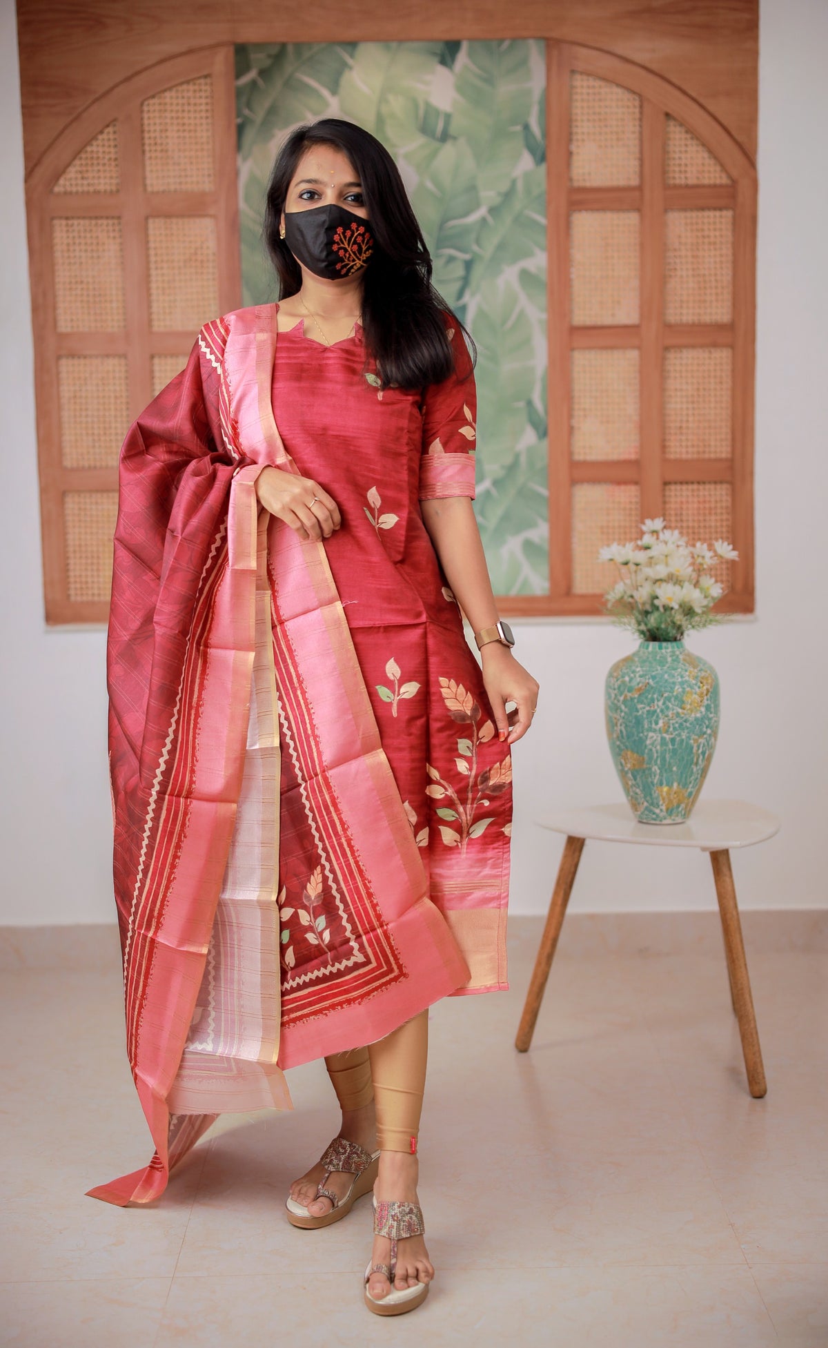 Salwar Set (kurti+Dupatta) (8223)c3