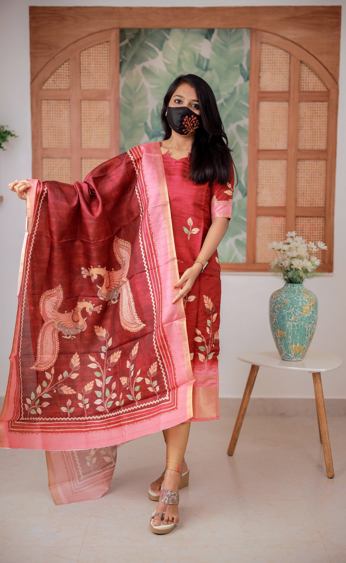 Salwar Set (kurti+Dupatta) (8223)c3