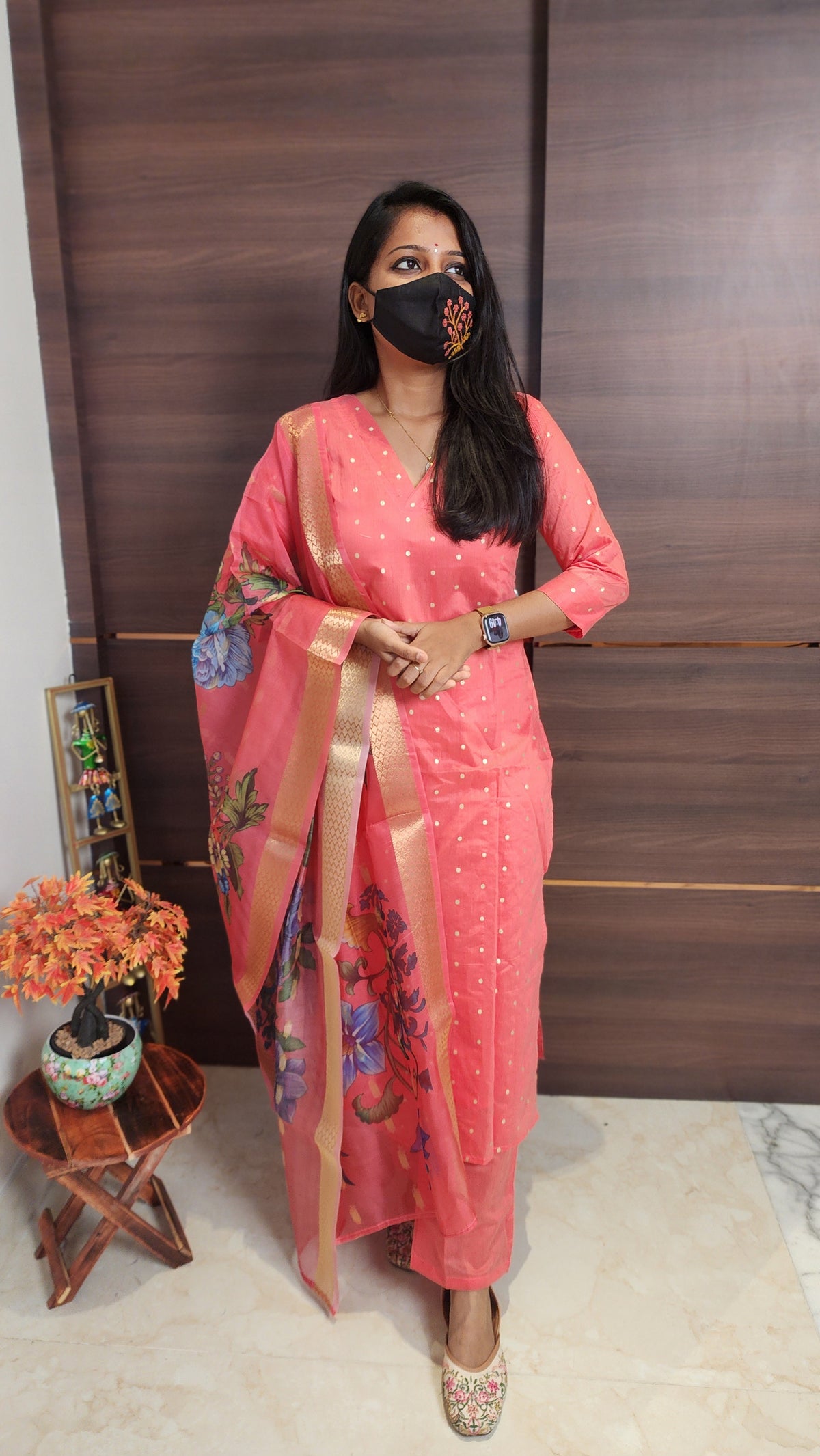 Salwar Set (kurti+pant+dupatta)(10340)