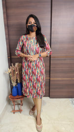 Office Wear kurti-Embroidery kurti(10389)