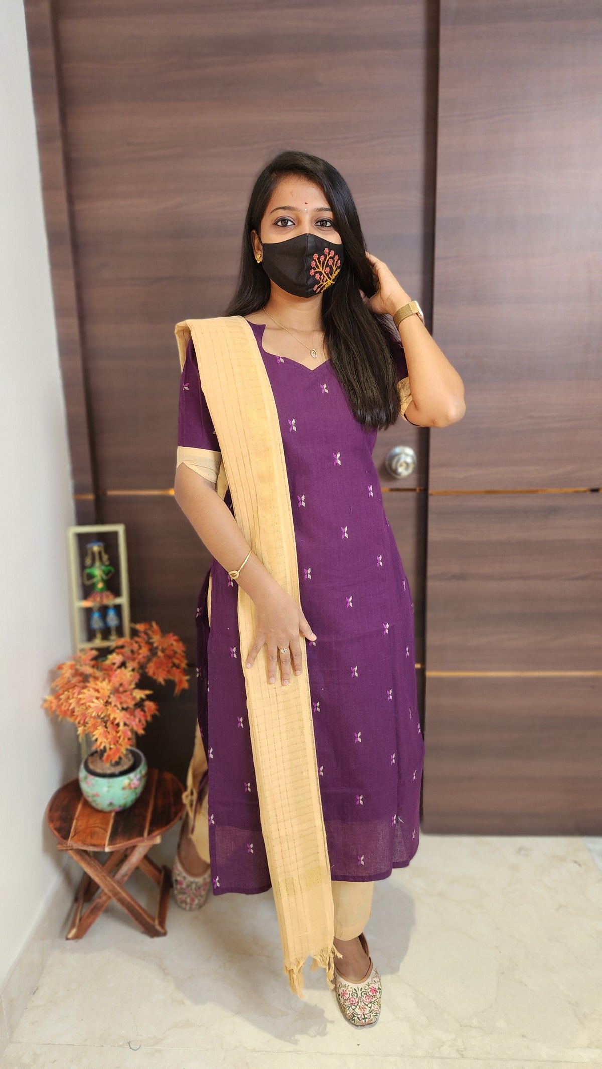 Handloom cotton Salwar Set(10177)