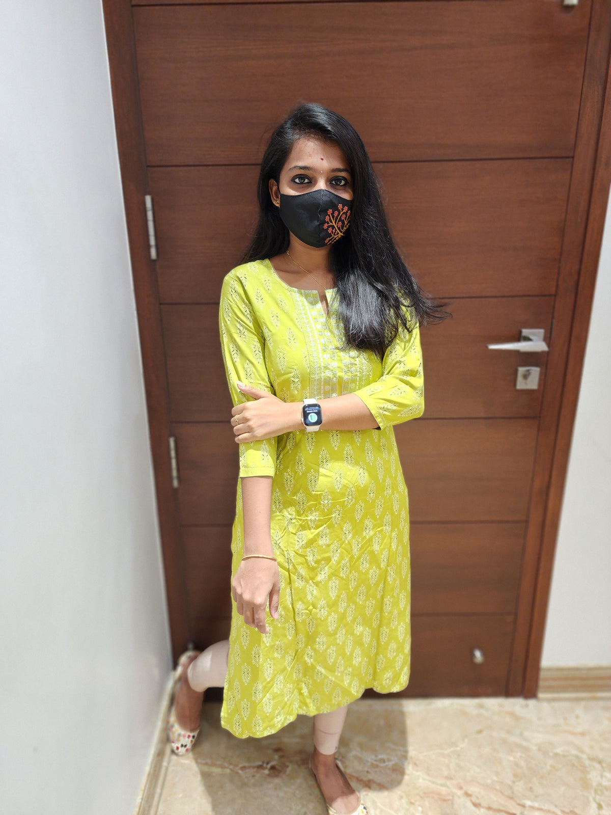 Office Wear Kurti (Embroidery) (4436)(c2)