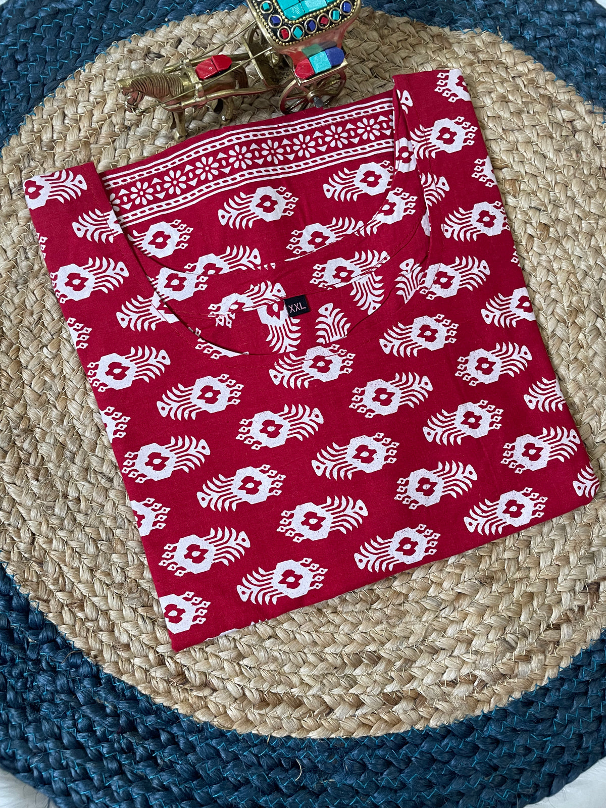 Cotton Kurti (XXL 827)