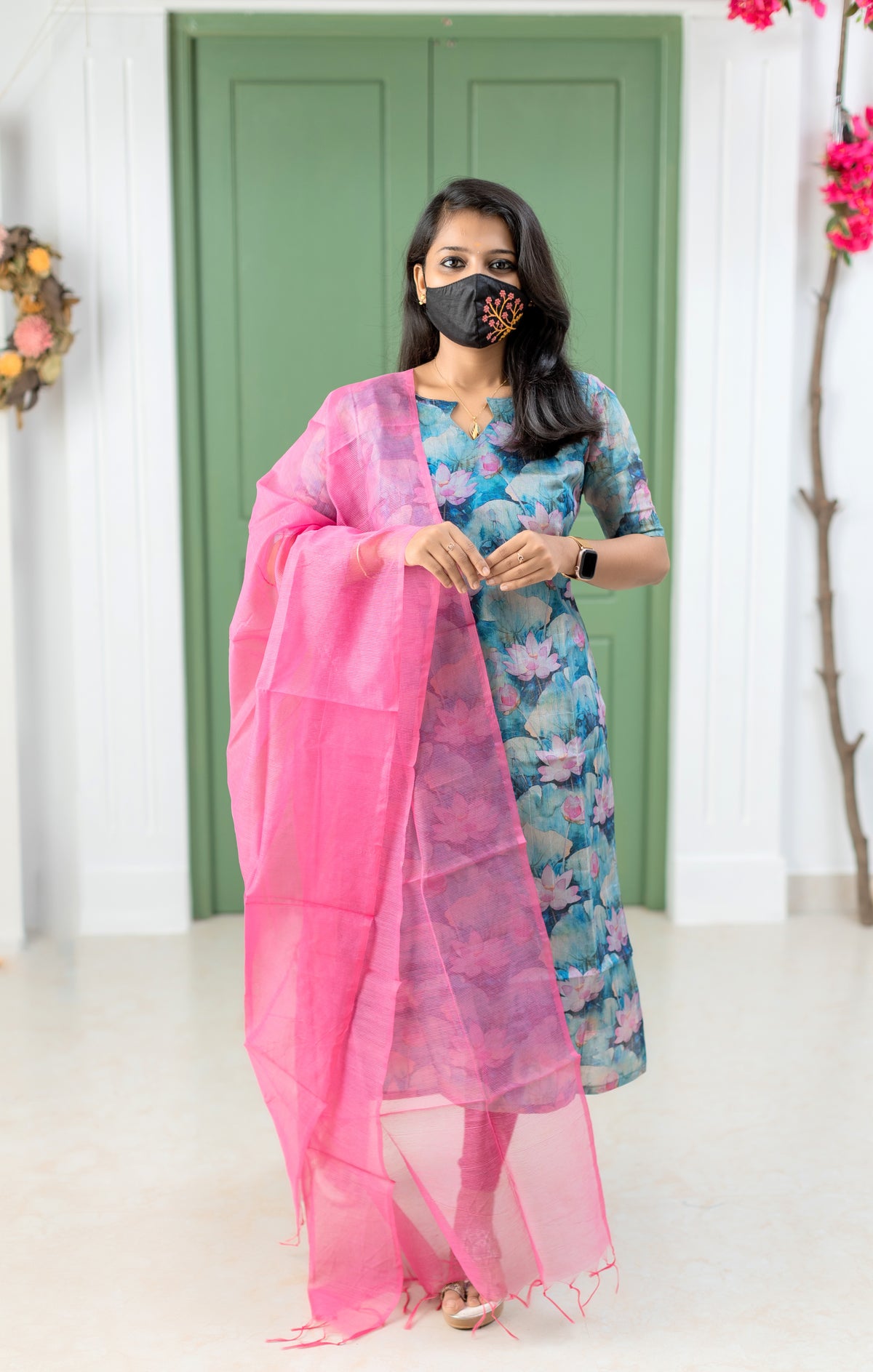 Salwar Set (kurti+Dupatta) (7745)C6