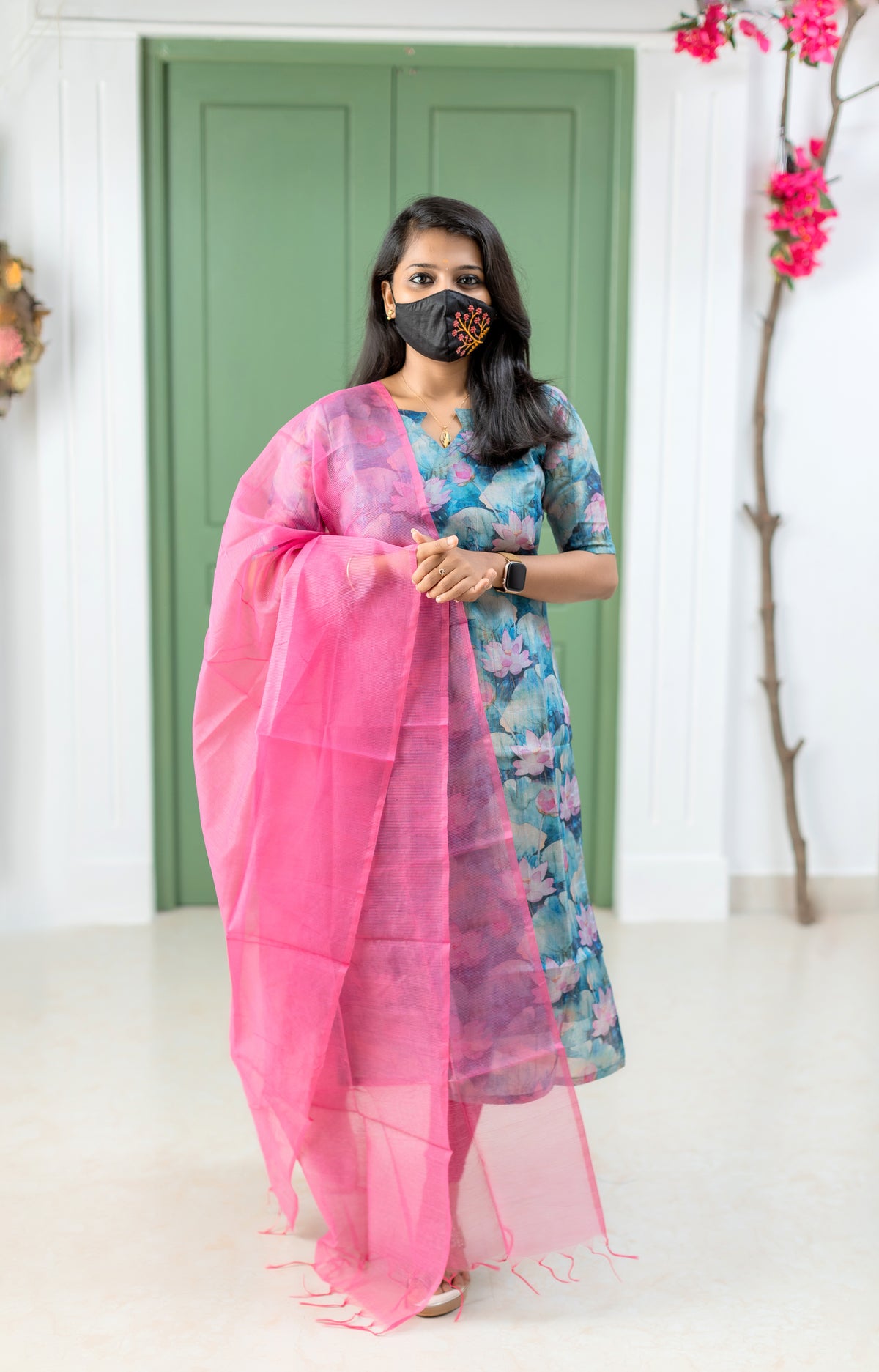 Salwar Set (kurti+Dupatta) (7745)C6