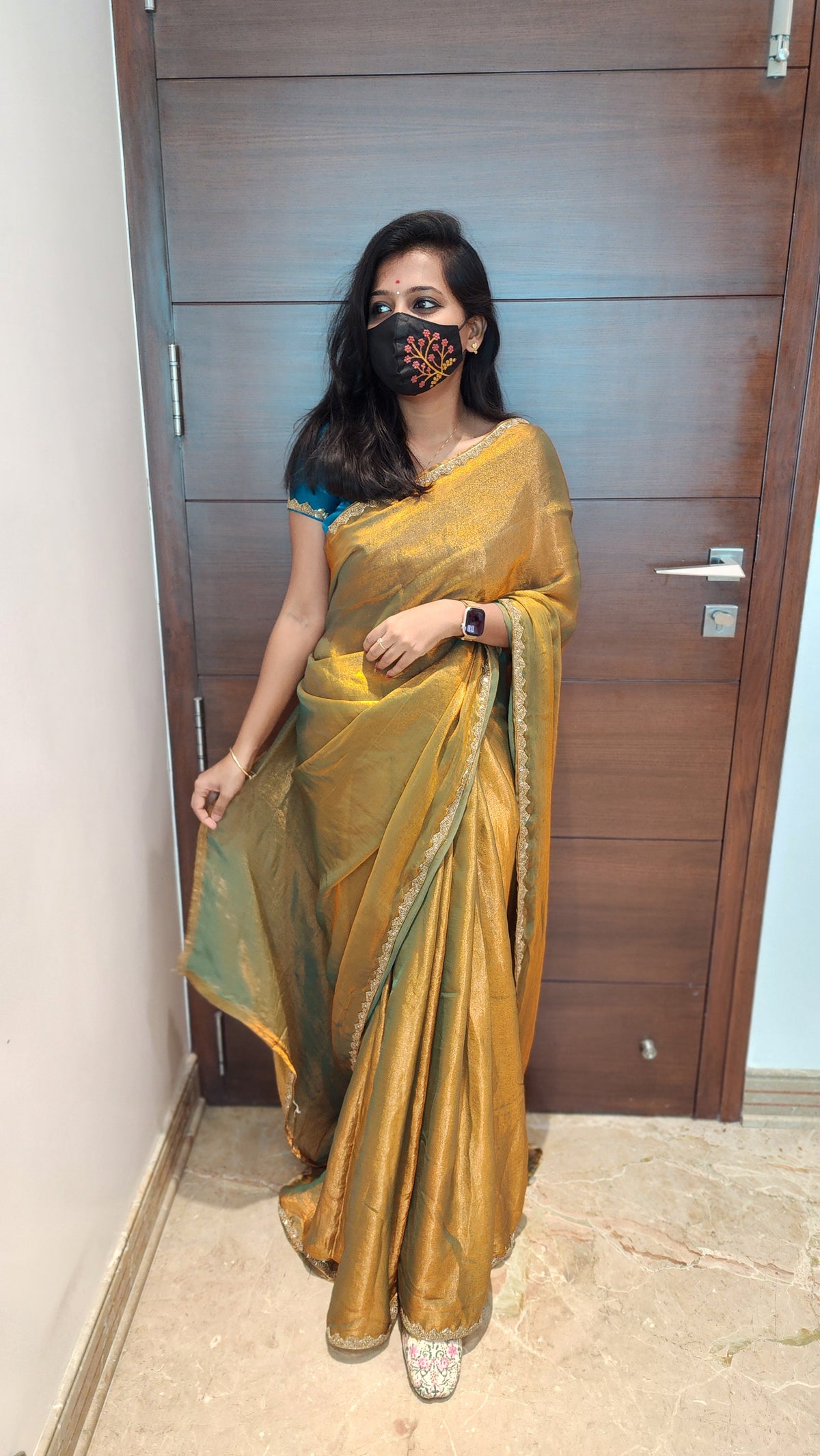 Space Silk Saree (6901)