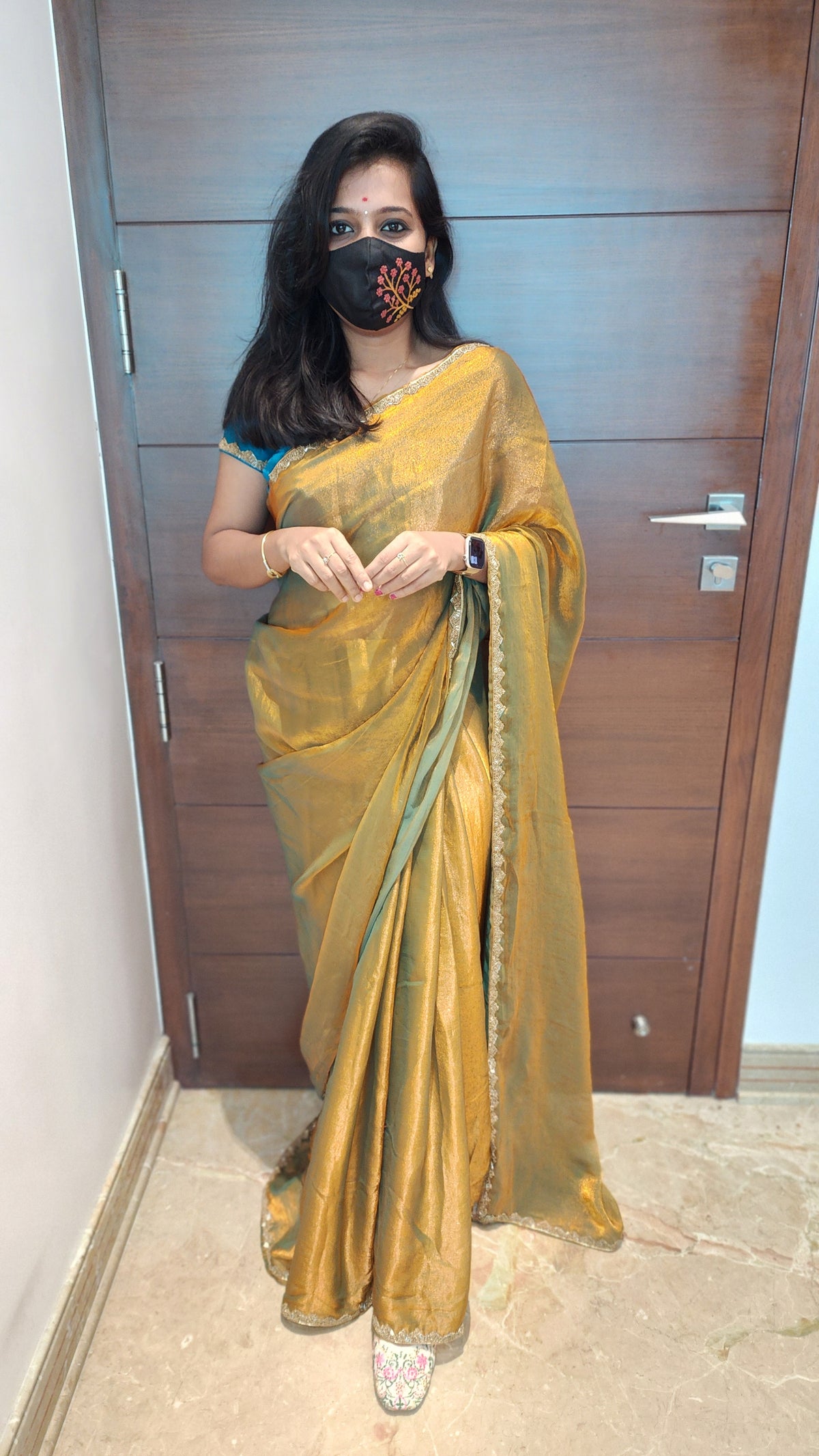 Space Silk Saree (6901)
