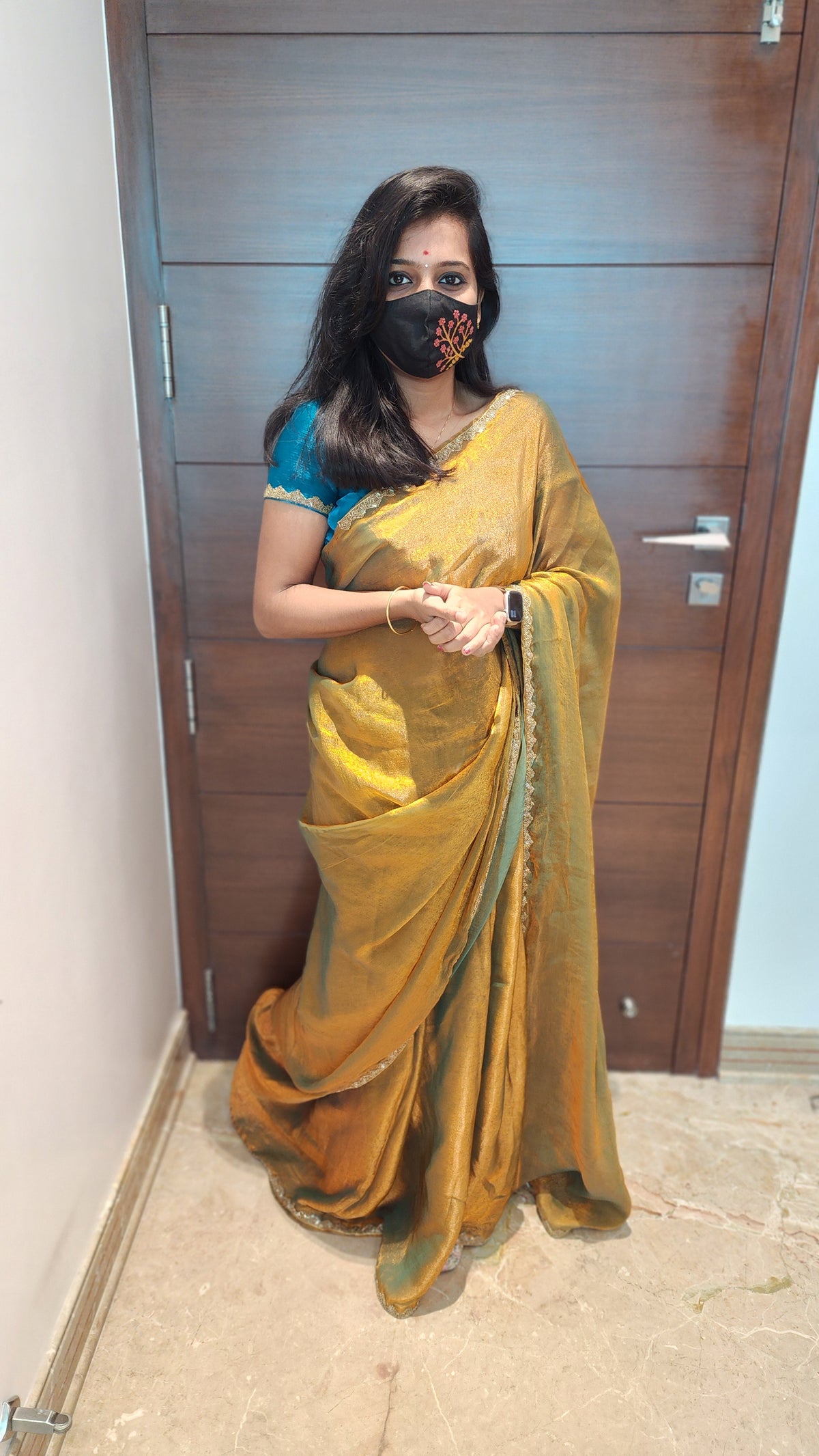Space Silk Saree (6901)