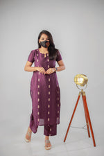 Ethnic Cord set (pant & top) (8666)c