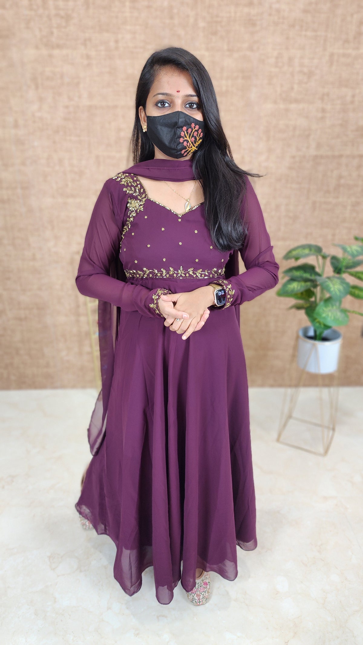 Salwar Set (Kurti+Dupatta) (9974)c