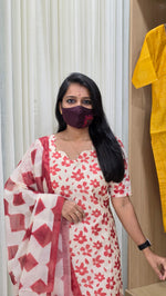 Nadhya Salwar Set (kurti+Dupatta)(13040)