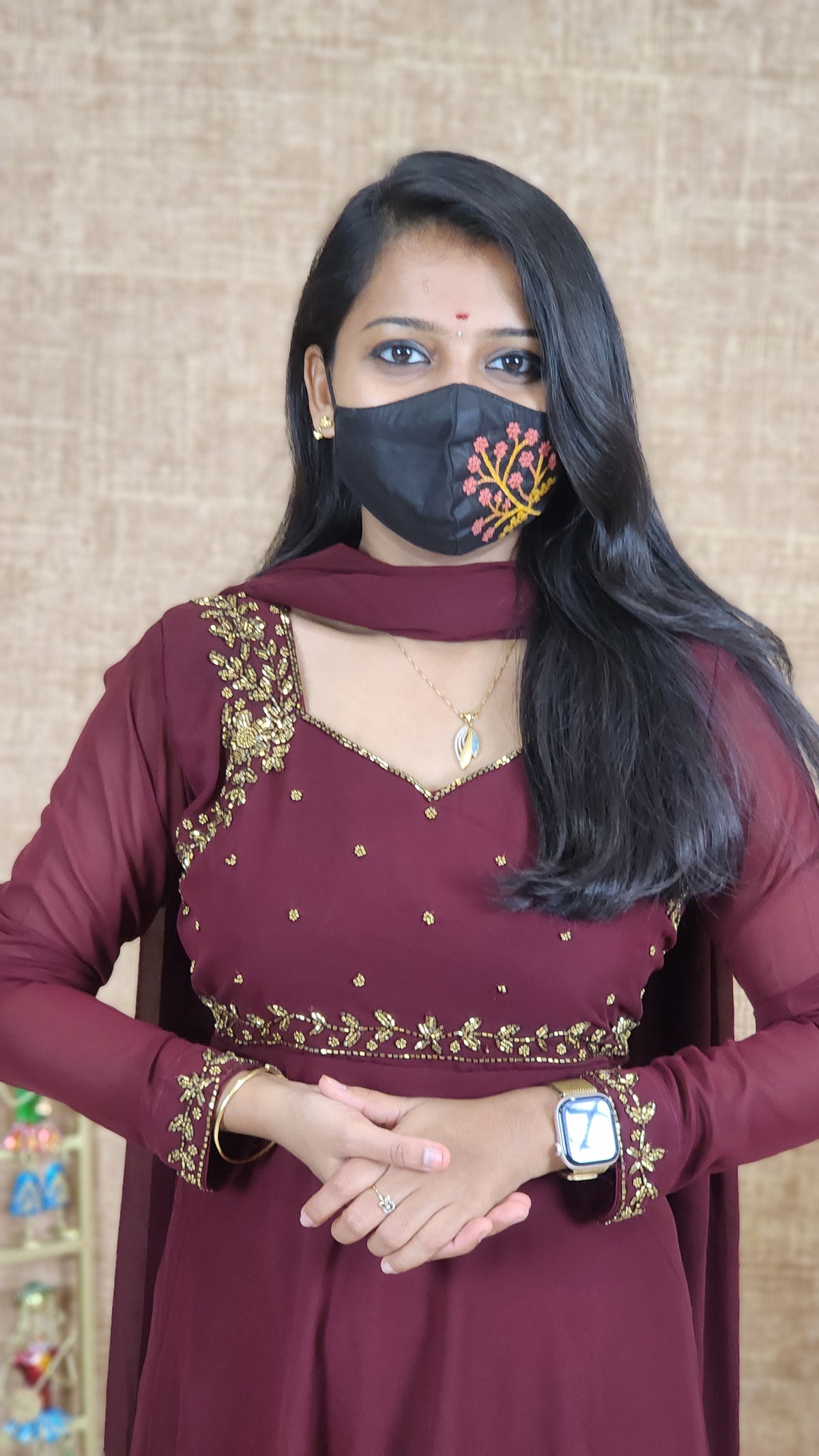 Salwar Set (Kurti+Dupatta) (9972)