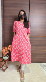 Jaipur A-Line cotton Kurti(10713)