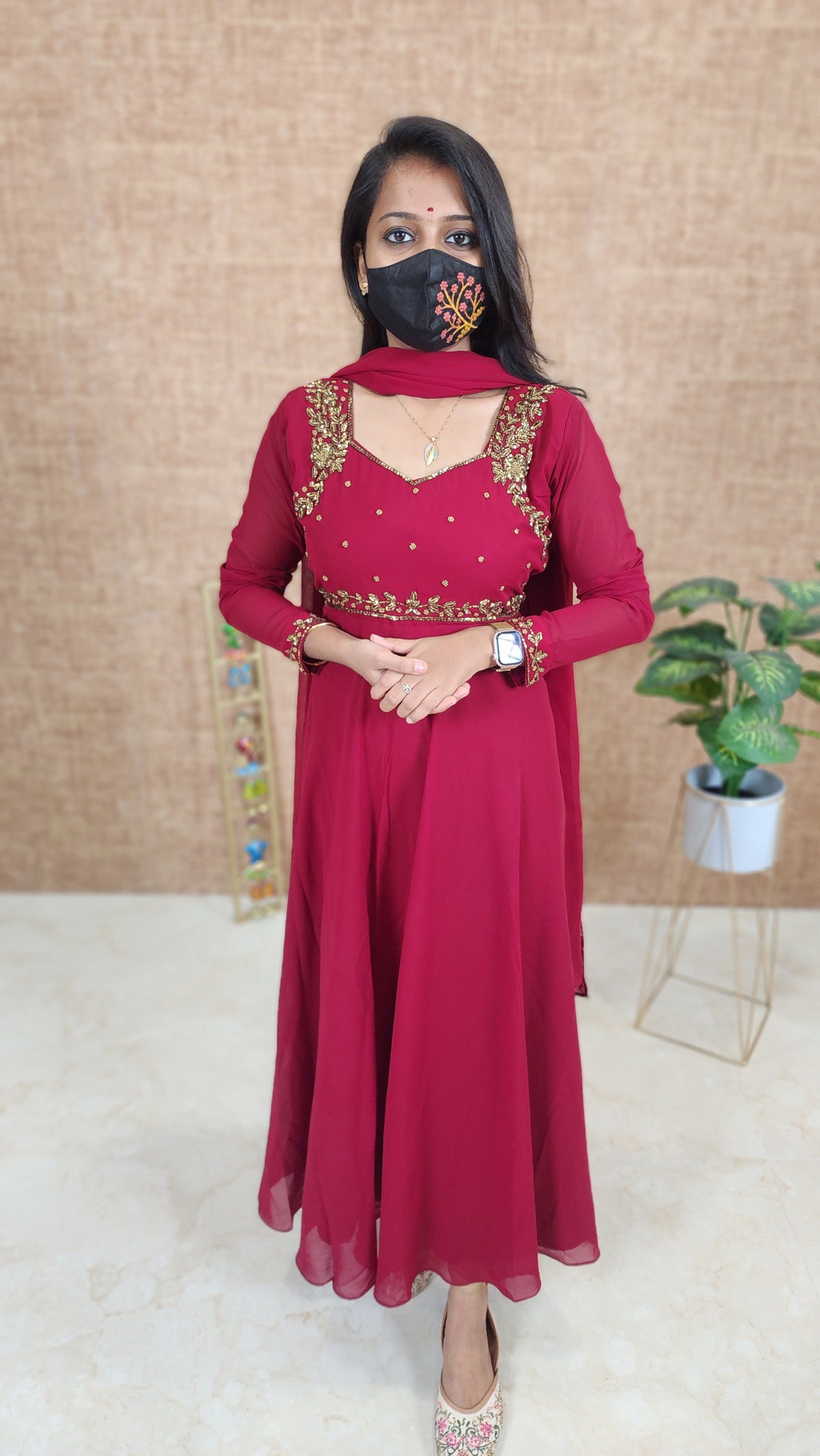 Salwar Set (Kurti+Dupatta) (9971)