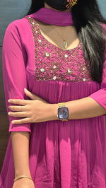 Ethnic Salwar set (Kurti+Dupatta)(11174)