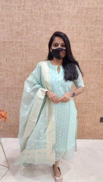 Salwar Set (kurti+Dupatta) (9637)c