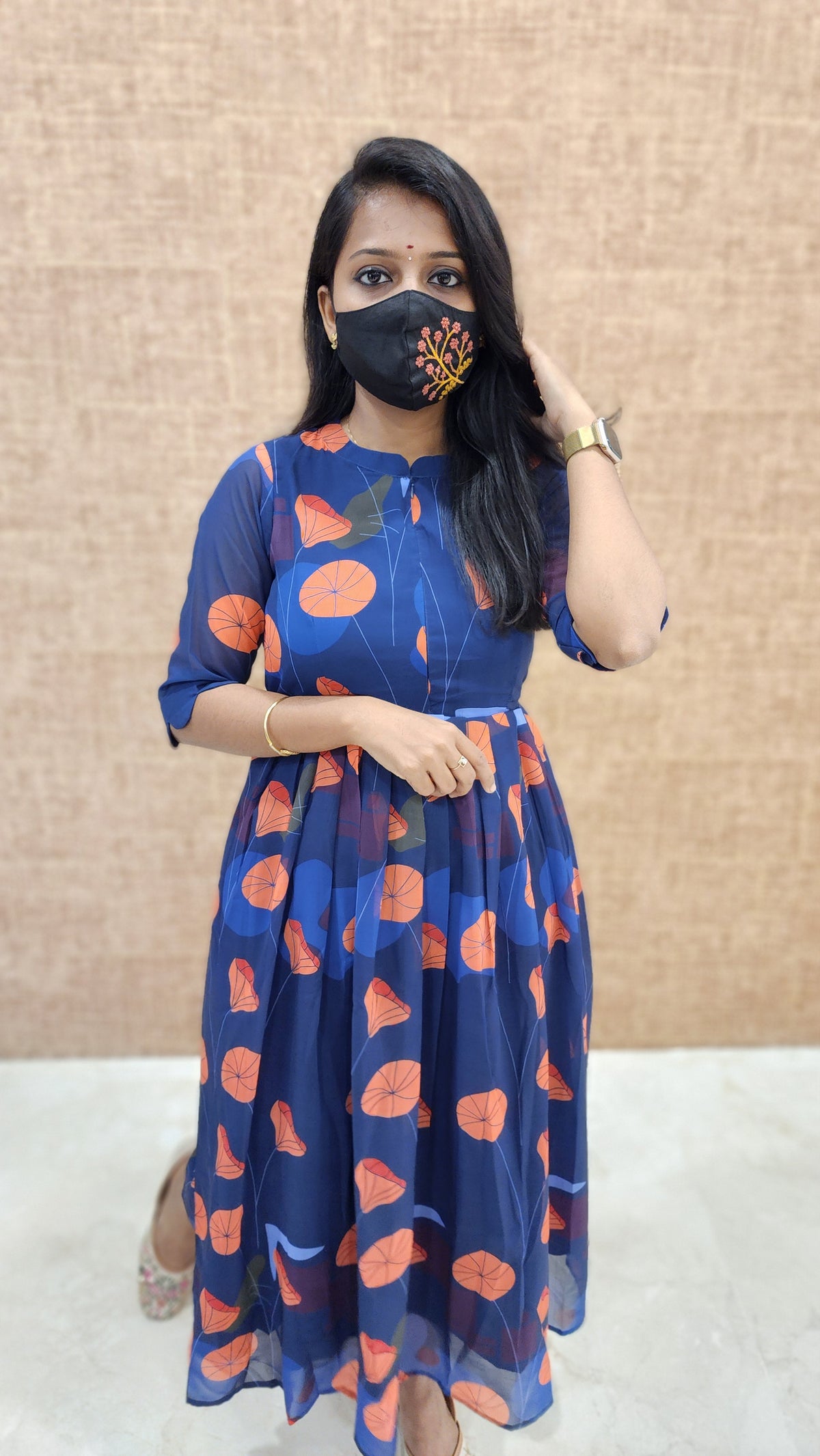 Floral Poetry Maxi Frock (9762)c
