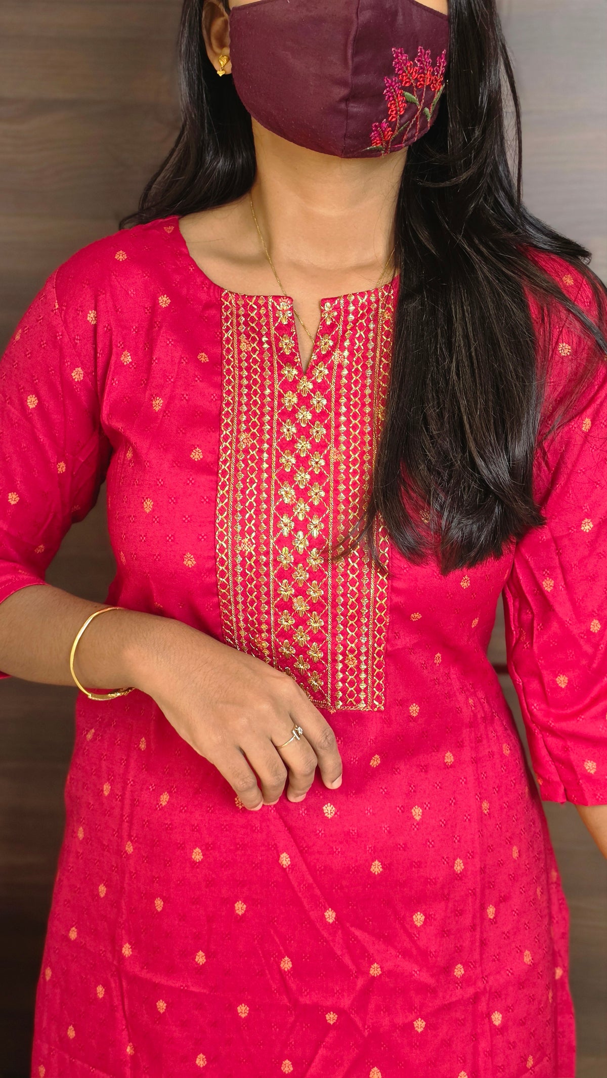 Office Wear kurti-Embroidery kurti(12030)
