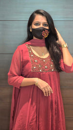 Ethnic Salwar set (Kurti+Dupatta)(11175)